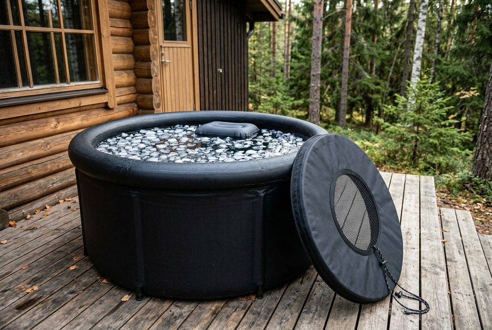 tectake bain nordique Ø 90 cm 440 L (photo d’illustration)