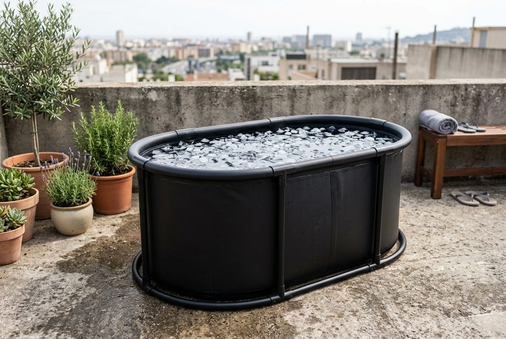 HOROW bain de glace ovale XL 370 L (photo d’illustration)